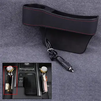 Universal Left Side Seat Slit Pocket Crevice Storage Organizer Box Case with 2USB Port Black Car Accessories
Universal Left Side Seat Slit Pocket Crevice Storage Organizer Box Case with 2USB Port Black Car Accessories