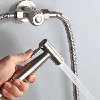 Handheld Toilet bidet sprayer set Kit Stainless Steel Hand Bidet faucet for Bathroom hand sprayer shower head self cleaning
Handheld Toilet bidet sprayer set Kit Stainless Steel Hand Bidet faucet for Bathroom hand sprayer shower head self cleaning