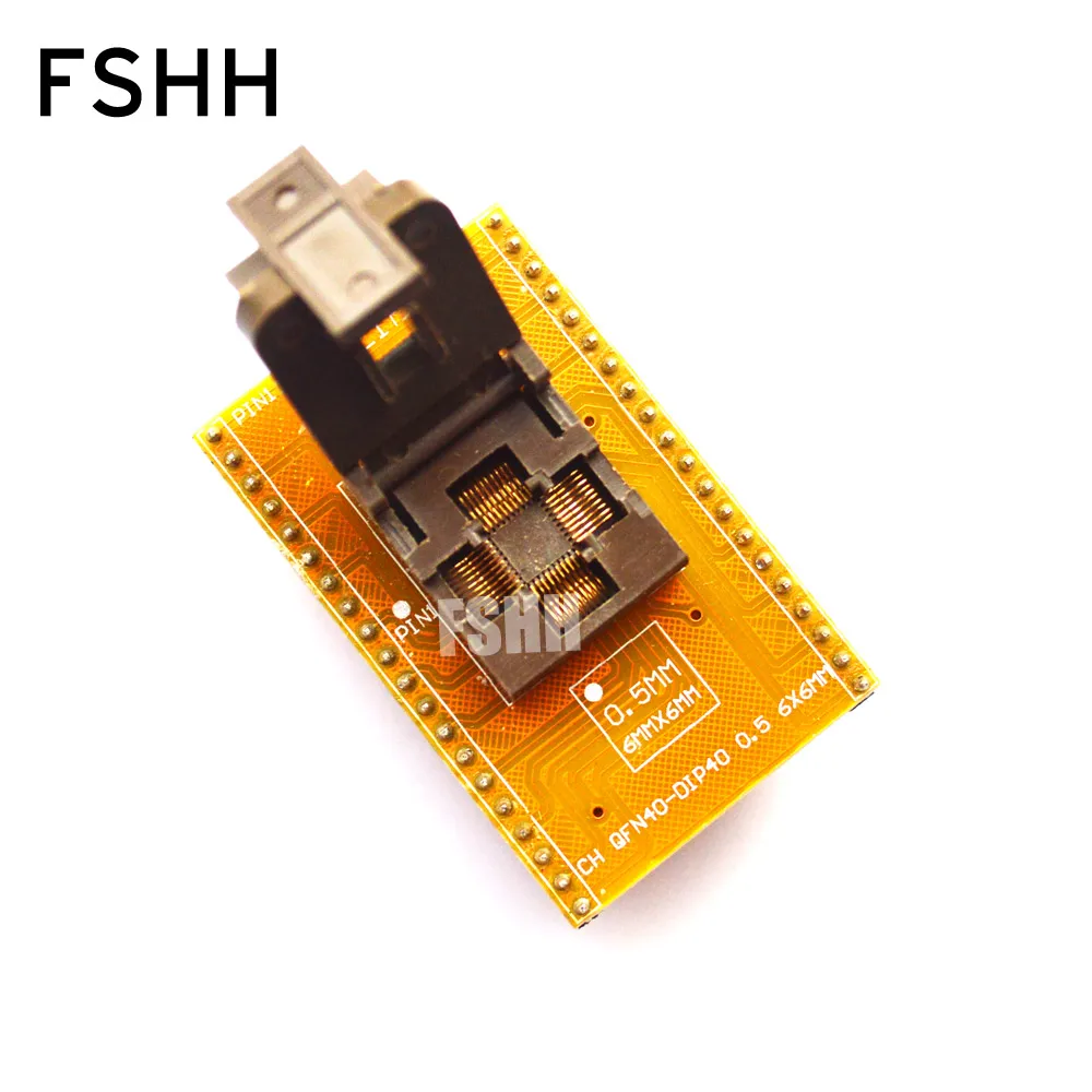 WSON40 ic socket DFN40 MLF40 TEST SOCKET QFN40 to DIP40 Programmer Adapter Pitch=0.5mm Size=6x6mm
WSON40 ic socket DFN40 MLF40 TEST SOCKET QFN40 to DIP40 Programmer Adapter Pitch=0.5mm Size=6x6mm