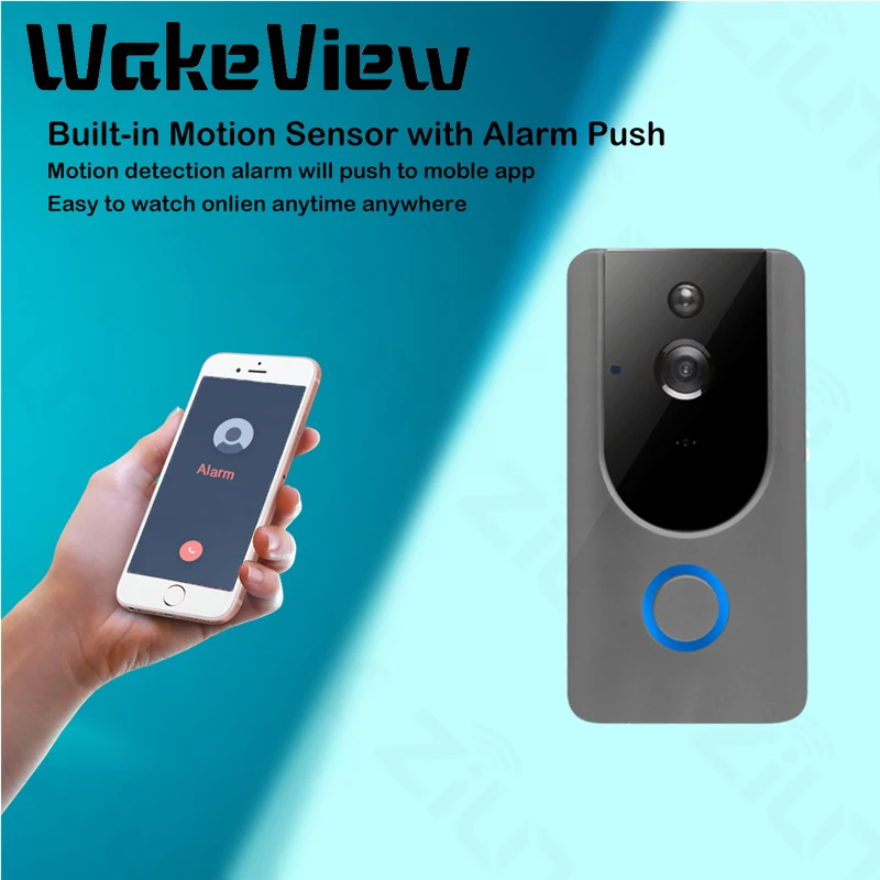 WakeView Video Doorbell Smart Wireless WiFi Security Door Bell Visual Recording Home Monitor Night Vision Intercom Door Phone
WakeView Video Doorbell Smart Wireless WiFi Security Door Bell Visual Recording Home Monitor Night Vision Intercom Door Phone