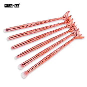 6Pcs/set Pro Mermaid Cosmetic Makeup Brushes Set Tool Eyeshadow Eyeliner Eyebrow Concealer Lip Eyes Beauty Make Up Brush Kits
6Pcs/set Pro Mermaid Cosmetic Makeup Brushes Set Tool Eyeshadow Eyeliner Eyebrow Concealer Lip Eyes Beauty Make Up Brush Kits