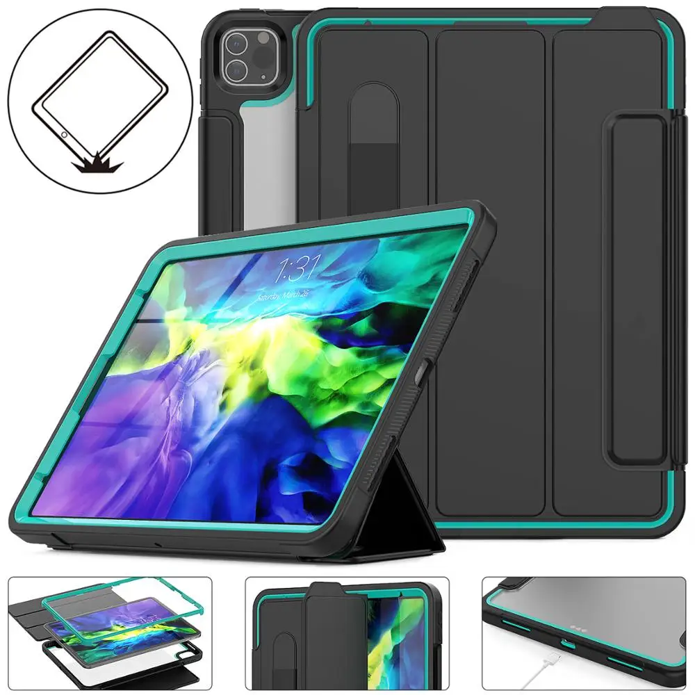 HXCASE Transparent Back Smart Cover Case for iPad Pro 11 2020 with Pencil Slot and Built-in Screen Protector Shockproof Case
HXCASE Transparent Back Smart Cover Case for iPad Pro 11 2020 with Pencil Slot and Built-in Screen Protector Shockproof Case