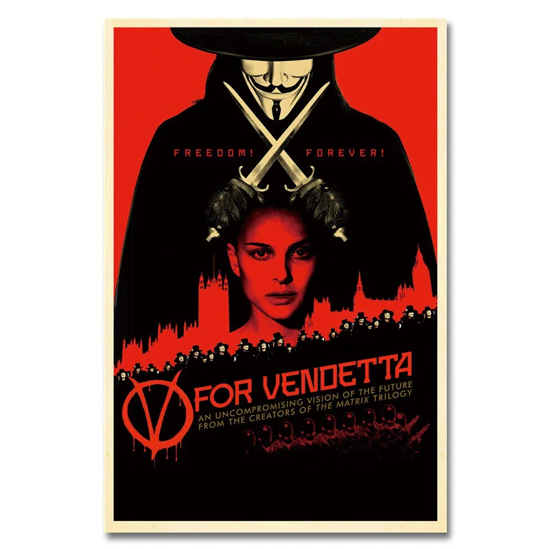 Movie Silk Poster V for Vendetta Wall Art Prints Decorative Pictures Vintage Posters
Movie Silk Poster V for Vendetta Wall Art Prints Decorative Pictures Vintage Posters