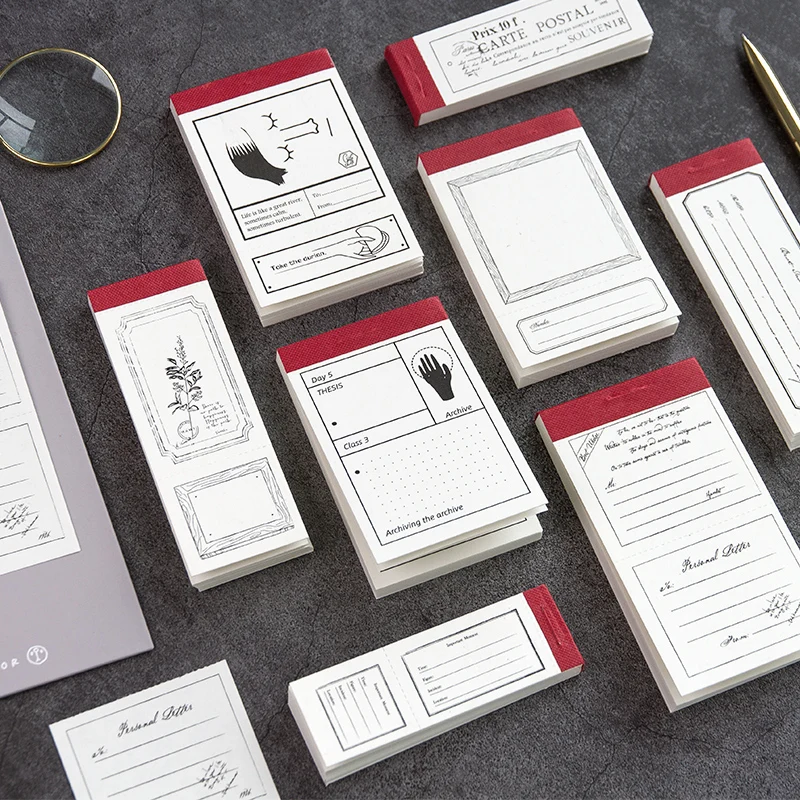 50sheets notebook Retro minimalism Message Notepad Decorative painting memo pad DIY bullet journal sticker No sticky 
50sheets notebook Retro minimalism Message Notepad Decorative painting memo pad DIY bullet journal sticker No sticky