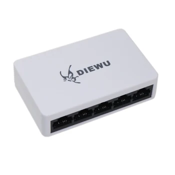 10/100Mbps 5 Port Fast Ethernet LAN RJ45 Network Switch Hub Desktop Unmanaged Ethernet Splitter Plug and Play
10/100Mbps 5 Port Fast Ethernet LAN RJ45 Network Switch Hub Desktop Unmanaged Ethernet Splitter Plug and Play