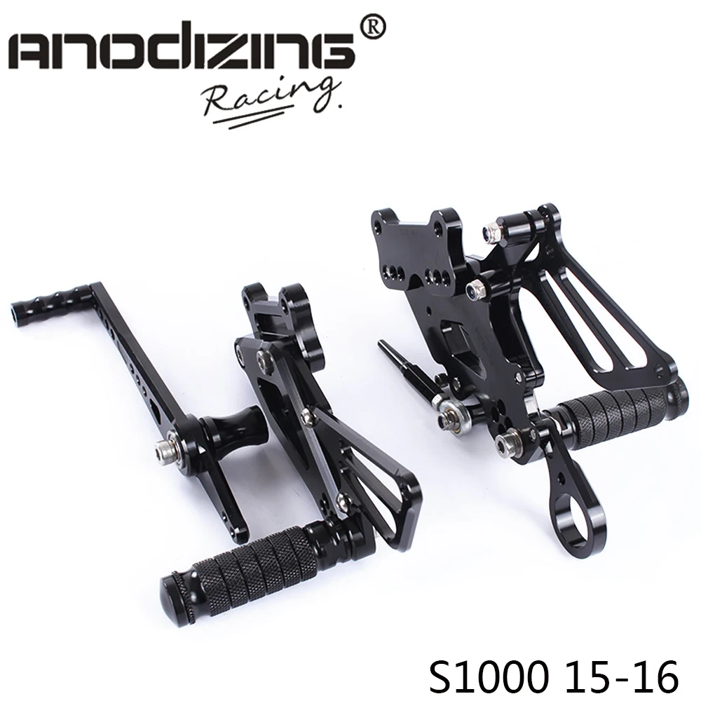 Full CNC Aluminum Motorcycle Adjustable Rearsets Rear Sets Footrest Foot Pegs For S1000RR S 1000RR S1000 RR 2015 2016 
Full CNC Aluminum Motorcycle Adjustable Rearsets Rear Sets Footrest Foot Pegs For S1000RR S 1000RR S1000 RR 2015 2016
