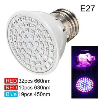 E27 3W 3528SMD LED Full Spectrum Flower Plant Growth Light Hydroponics Lamp Bulb
E27 3W 3528SMD LED Full Spectrum Flower Plant Growth Light Hydroponics Lamp Bulb