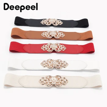 Deepeel 1pc 4cm*66cm Fashion Flower Elastic Pearl Decora Cummerbunds Wide Belts Buckles Stretch Band Coat Accessories Belt CB044
Deepeel 1pc 4cm*66cm Fashion Flower Elastic Pearl Decora Cummerbunds Wide Belts Buckles Stretch Band Coat Accessories Belt CB044