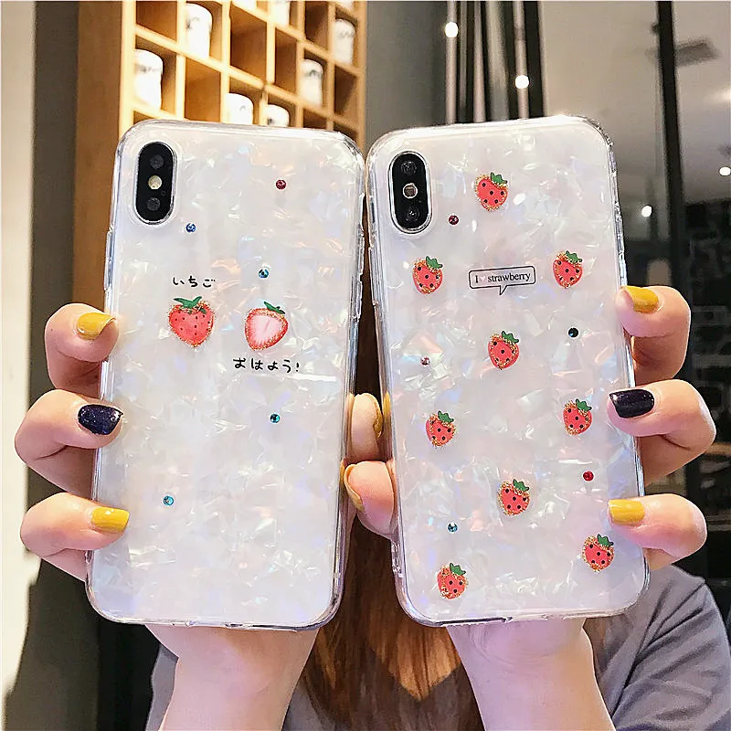 Fashion Strawberry Conch Shell Phone Case For iPhone 6 6S 7 8 Plus 8Plus X XR XS MAX Cases Soft TPU Silicone Fruit Back Cover
Fashion Strawberry Conch Shell Phone Case For iPhone 6 6S 7 8 Plus 8Plus X XR XS MAX Cases Soft TPU Silicone Fruit Back Cover