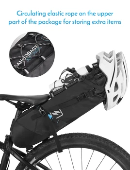 

Lixada Bike Saddle Bag 3-10L Large-capacity Mountain Road MTB Bicycle Bike Cycling Tail bag Storage Pack Bicycle Under Seat Bag