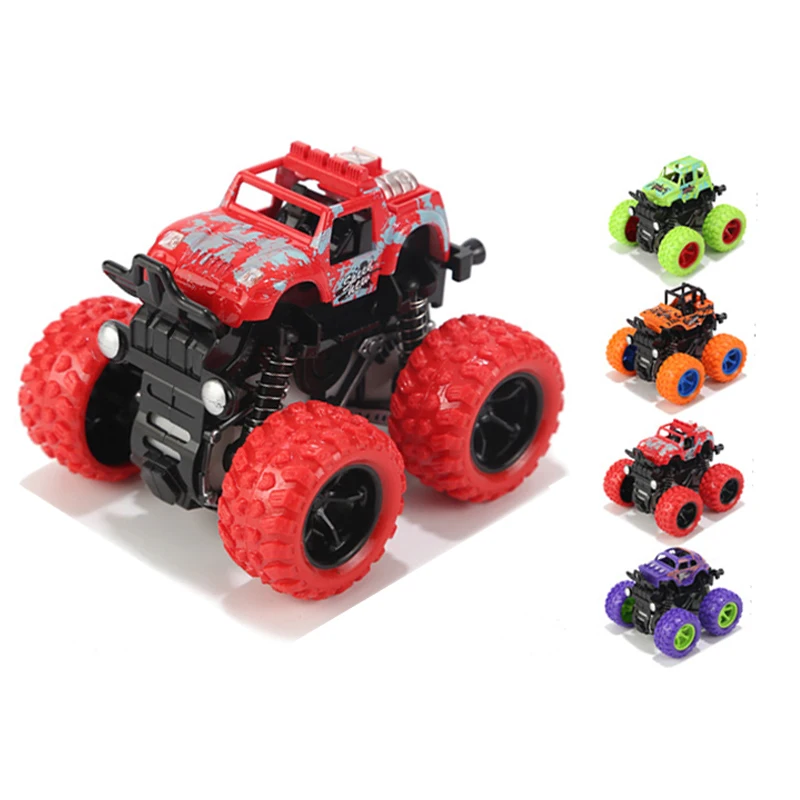 Фото 1:36 Mini Four-wheel drive inertia off-road toy car 360-degree free rotation for children/kids Gifts | Игрушки и хобби