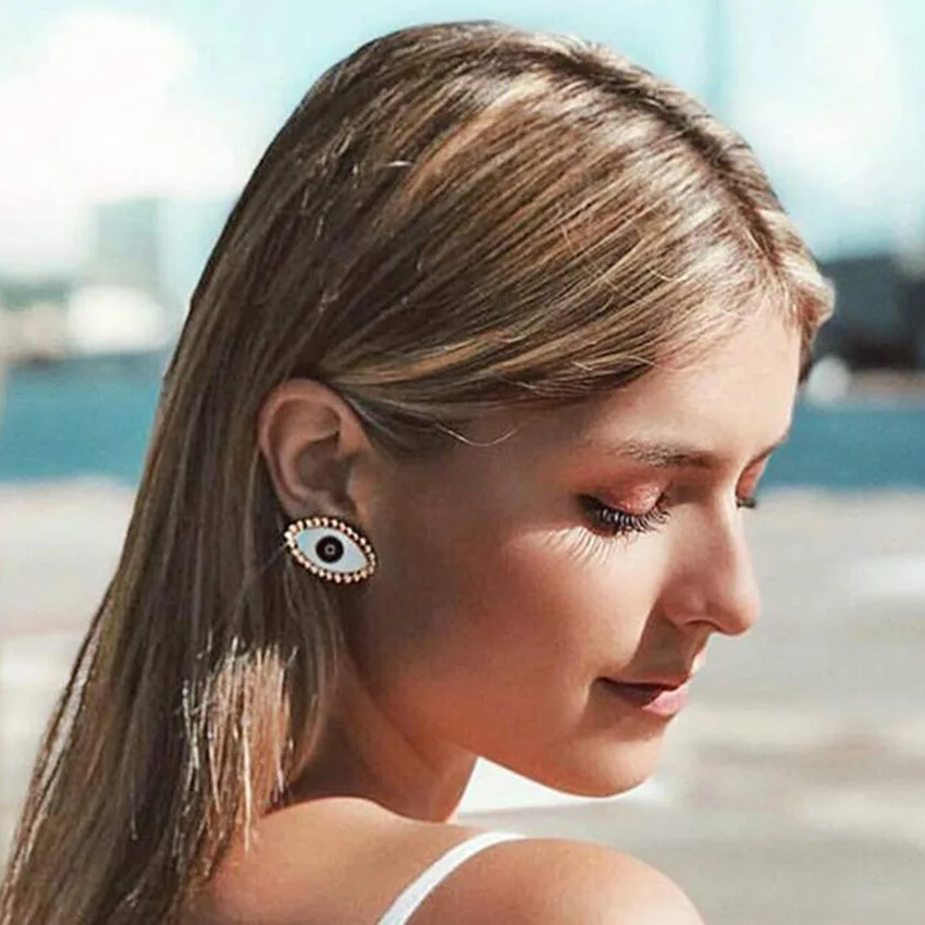 YWZIXLN 2020 Fashion Punk Earrings Jewelry Gold Dripping Oil Evil Eye Stud Earring Vintage Accessories For Women Wholesale E0127
YWZIXLN 2020 Fashion Punk Earrings Jewelry Gold Dripping Oil Evil Eye Stud Earring Vintage Accessories For Women Wholesale E0127