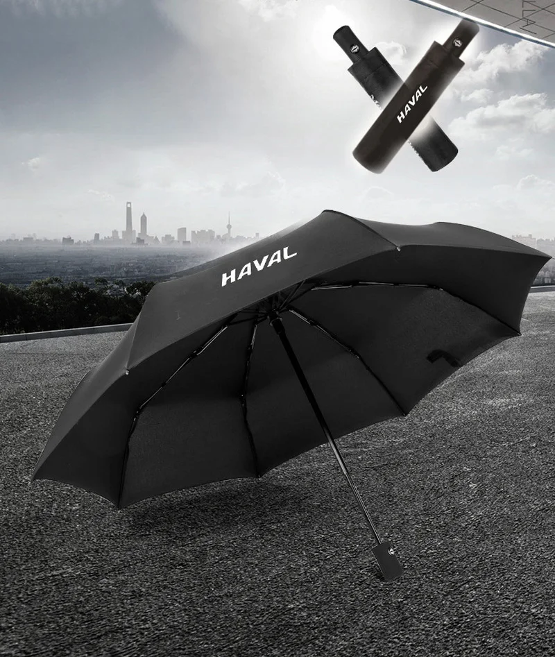 car brand Fully Automatic Three Fold Umbrella Men's Essential Leisure Business Umbrella
car brand Fully Automatic Three Fold Umbrella Men's Essential Leisure Business Umbrella