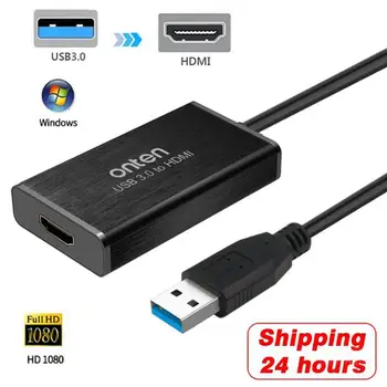 USB to HDMI Adapter USB HDMI Adapter USB 3.0 to HDMI Converter Adapter Cable For Projector PC Laptop with Windows 7/8/8.1/10 /XP
USB to HDMI Adapter USB HDMI Adapter USB 3.0 to HDMI Converter Adapter Cable For Projector PC Laptop with Windows 7/8/8.1/10 /XP