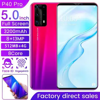 Dual-Core P40 Pro Smartphone 5 Inch Screen Smartphone 512M+4G Android Smartphone 3D Glass Plated Back Cover Red
Dual-Core P40 Pro Smartphone 5 Inch Screen Smartphone 512M+4G Android Smartphone 3D Glass Plated Back Cover Red
