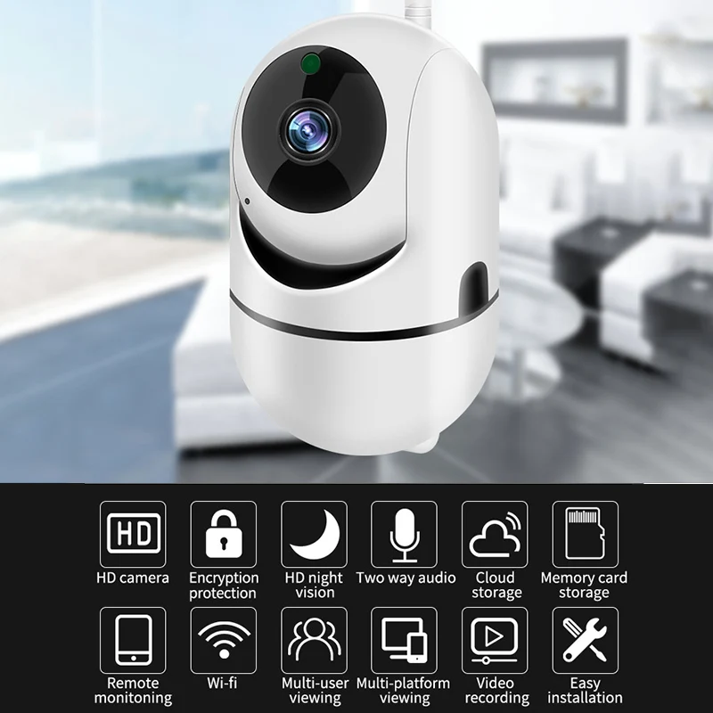 Auto Track 1080P IP Camera Full HD Wireless IP Camera Wifi IP Camera Wifi Mini Network Video Surveillance Camera IR Night Vision
Auto Track 1080P IP Camera Full HD Wireless IP Camera Wifi IP Camera Wifi Mini Network Video Surveillance Camera IR Night Vision