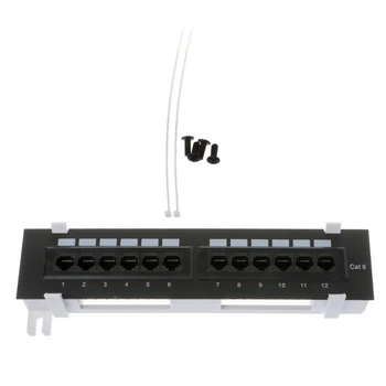 Network Tool Kit 12 Port CAT6 Patch Panel RJ45 Networking Wall Mount Rack Mount Bracket
Network Tool Kit 12 Port CAT6 Patch Panel RJ45 Networking Wall Mount Rack Mount Bracket