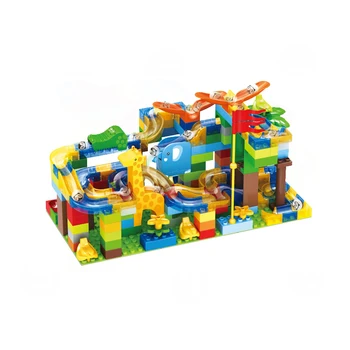Marble Race Run Maze Balls Track Building Blocks ABS Funnel Slide Big Size Building Toys 54-168Pcs Bricks Compatible Duploed 
Marble Race Run Maze Balls Track Building Blocks ABS Funnel Slide Big Size Building Toys 54-168Pcs Bricks Compatible Duploed