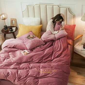 27”C New Fashion Grid Fleece Bedding Set 4pcs/set Winter Warm Sheet Duvet Cover Modern Flat Elastic Cover Fitted/ Embroidery Set
27”C New Fashion Grid Fleece Bedding Set 4pcs/set Winter Warm Sheet Duvet Cover Modern Flat Elastic Cover Fitted/ Embroidery Set