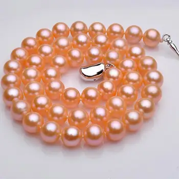 Jewelry Pearl Necklace natural Pink Pearl Necklace 9-10mm color round pearl fine jewelry Free Shipping
Jewelry Pearl Necklace natural Pink Pearl Necklace 9-10mm color round pearl fine jewelry Free Shipping