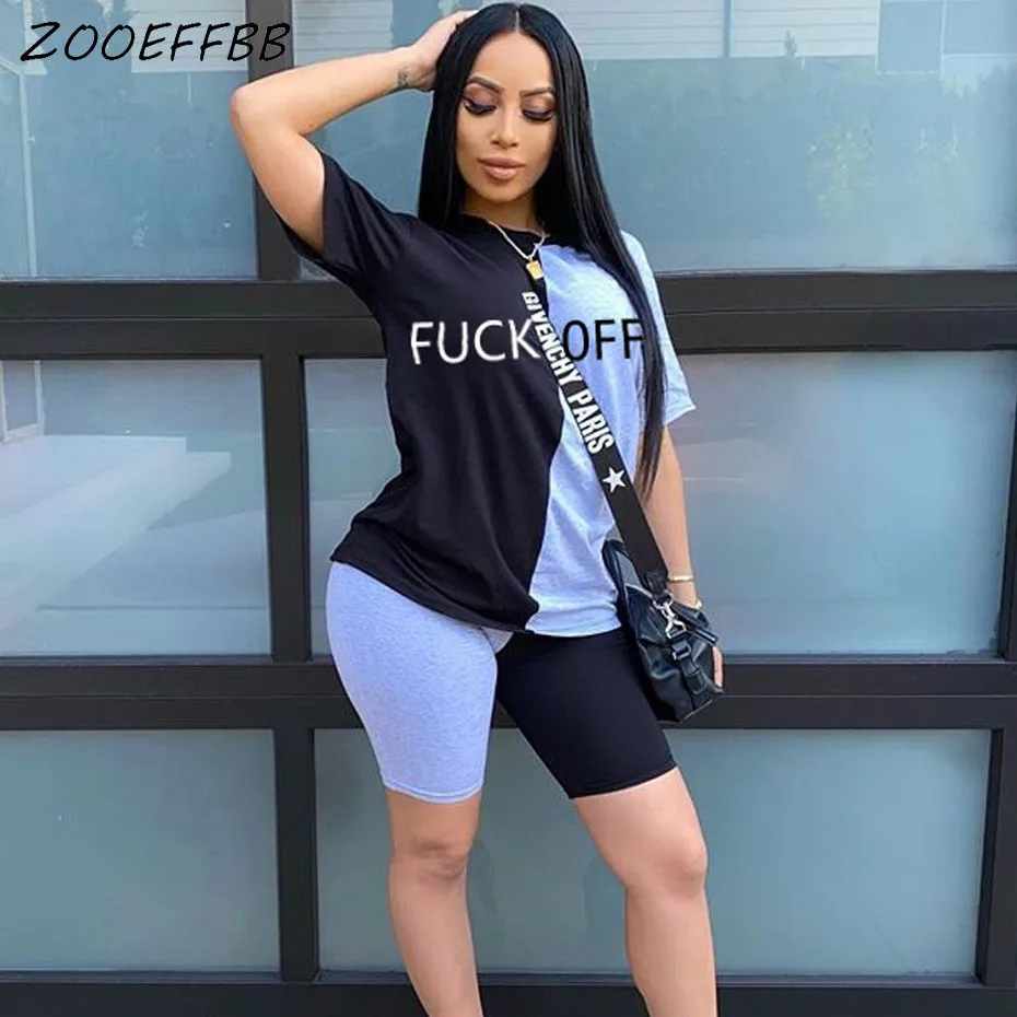 ZOOEFFBB Two Piece Sets Summer Clother for Women Tracksuit Lounge Wear Outfits Splice Letter Top and Biker Shorts Sweat Suits
ZOOEFFBB Two Piece Sets Summer Clother for Women Tracksuit Lounge Wear Outfits Splice Letter Top and Biker Shorts Sweat Suits