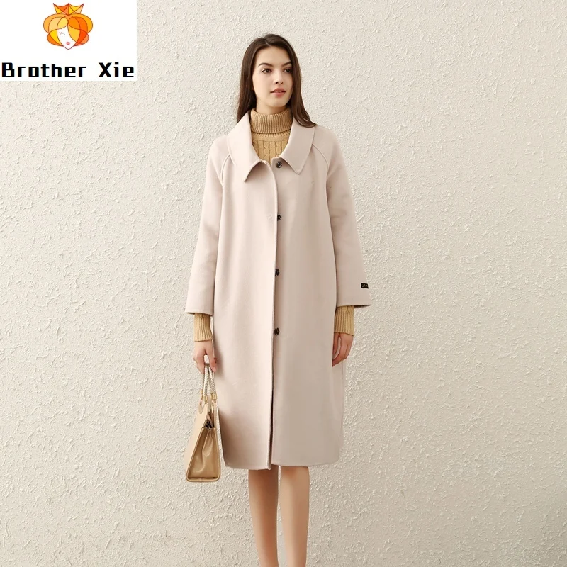 2020 new double-sided cashmere coat women's medium and long baby collar coat Korean version is thin and fashionable
2020 new double-sided cashmere coat women's medium and long baby collar coat Korean version is thin and fashionable