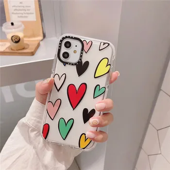 Color Heart Phone Case For iPhone 11 11Pro Max Transparent Soft Silicone Case For iPhone 8 7 Plus X XS Max XR Cover Funda Coque
Color Heart Phone Case For iPhone 11 11Pro Max Transparent Soft Silicone Case For iPhone 8 7 Plus X XS Max XR Cover Funda Coque