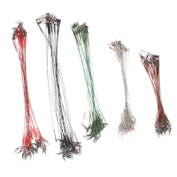 100Pcs Mix-color Fishing Leader Wire Tooth Proof Swivel Spinner with Interlock Snaps Kits Lure Trace Rig or Hooks Fishing Tools
100Pcs Mix-color Fishing Leader Wire Tooth Proof Swivel Spinner with Interlock Snaps Kits Lure Trace Rig or Hooks Fishing Tools