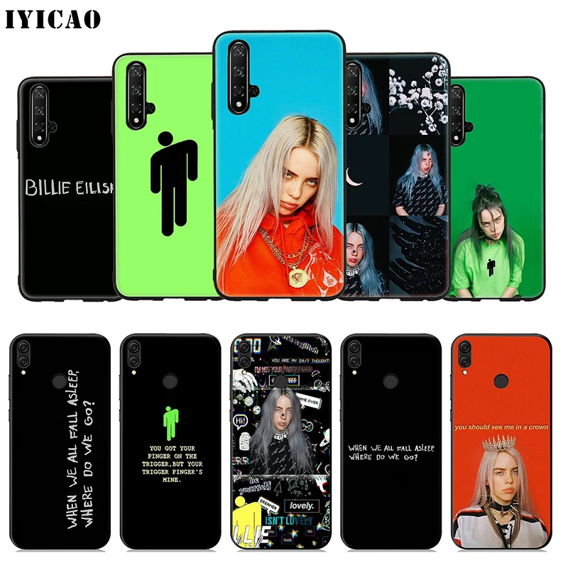 IYICAO Billie Eilish Soft Case for Huawei Honor 20 10 9X 9 8X 8C 8 7X 7A 6A Lite Pro View 20 Note 10 Phone Cover
IYICAO Billie Eilish Soft Case for Huawei Honor 20 10 9X 9 8X 8C 8 7X 7A 6A Lite Pro View 20 Note 10 Phone Cover