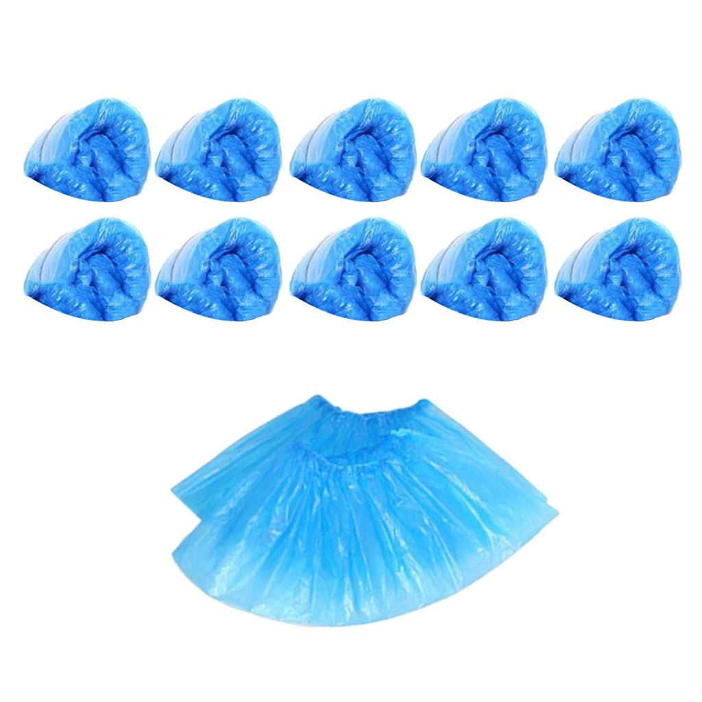 100Pcs Disposable Boot Covers Protective Shoe, Keep Floors Carpets Footwear and Rooms