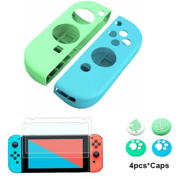 For Nintendo Switch Silicone Skin Case Shell Protector Cover Nintend Switch Joycon Controller Grip Caps Tempered Screen Film
For Nintendo Switch Silicone Skin Case Shell Protector Cover Nintend Switch Joycon Controller Grip Caps Tempered Screen Film