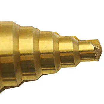 High Speed Steel Spiral Groove 1pc Step Drill Cone Multi-functional Wood Cutting 
High Speed Steel Spiral Groove 1pc Step Drill Cone Multi-functional Wood Cutting