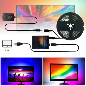 Computer Durable For Desktop PC LED Strip Light Kit Easy Install Flexible WS2812 TV Back RGB USB Dream Color Screen Monitor
Computer Durable For Desktop PC LED Strip Light Kit Easy Install Flexible WS2812 TV Back RGB USB Dream Color Screen Monitor