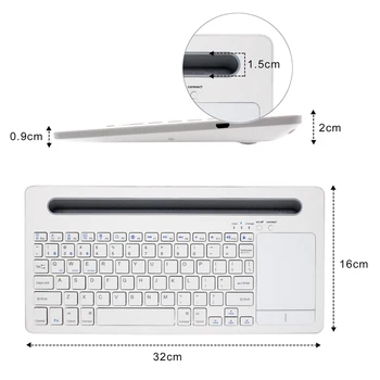 Wireless Bluetooth Keyboard with Touchpad Suitable for IOS Windows Android Os System
Wireless Bluetooth Keyboard with Touchpad Suitable for IOS Windows Android Os System