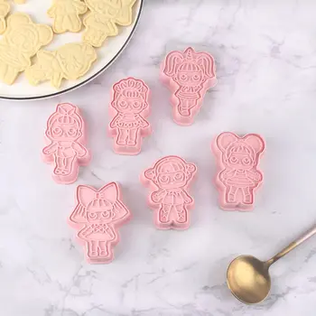 LOL Surprise Doll Fondant Cookie Cutters Cake Decorating Cartoon Biscuit Dessert Embossing Mould Pressing Baking Tools 
LOL Surprise Doll Fondant Cookie Cutters Cake Decorating Cartoon Biscuit Dessert Embossing Mould Pressing Baking Tools