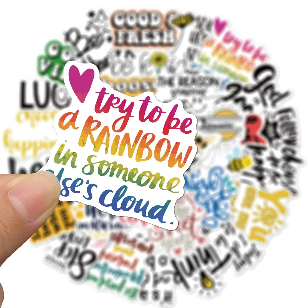 50PCS Inspirational English Slogans Phrases Bee Study Stickers For Luggage Suitcase Phone Styling Graffiti Sticker Decals
50PCS Inspirational English Slogans Phrases Bee Study Stickers For Luggage Suitcase Phone Styling Graffiti Sticker Decals