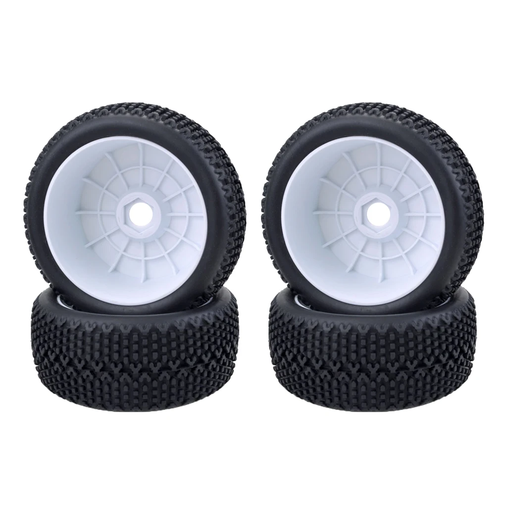 4 Pieces 1:8 RC Truggy Off-Road Car Tyre Tire Wheel Rim forRacing HPI HSP Refit Parts 4 Pieces 1:8 RC Truggy Off-Road Car Tyre Tire Wheel Rim forRacing HPI HSP Refit Parts