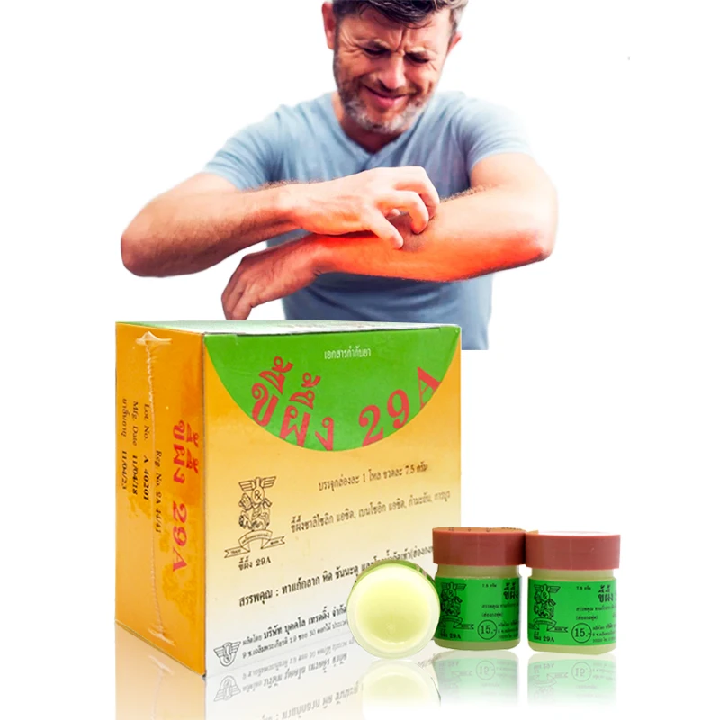 Thailand Special 29A Ringworm Ointment Treatment Psoriasi Eczma Cream Body Itching Jock Skin Care Medical Plaster
Thailand Special 29A Ringworm Ointment Treatment Psoriasi Eczma Cream Body Itching Jock Skin Care Medical Plaster