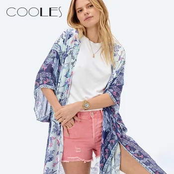 2020 Chiffon Beach Dress Women Dolman Sleeve Floral Print Patchwork Chiffon Kimono Bathing Suit Cover Up Breathable Fabric
2020 Chiffon Beach Dress Women Dolman Sleeve Floral Print Patchwork Chiffon Kimono Bathing Suit Cover Up Breathable Fabric