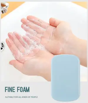 20Pcs Disposable Soap Paper Clean Scented Slice Foaming Box Mini Portable Environmental Outdoor Travel Soap Paper Dropship TXTB1
20Pcs Disposable Soap Paper Clean Scented Slice Foaming Box Mini Portable Environmental Outdoor Travel Soap Paper Dropship TXTB1