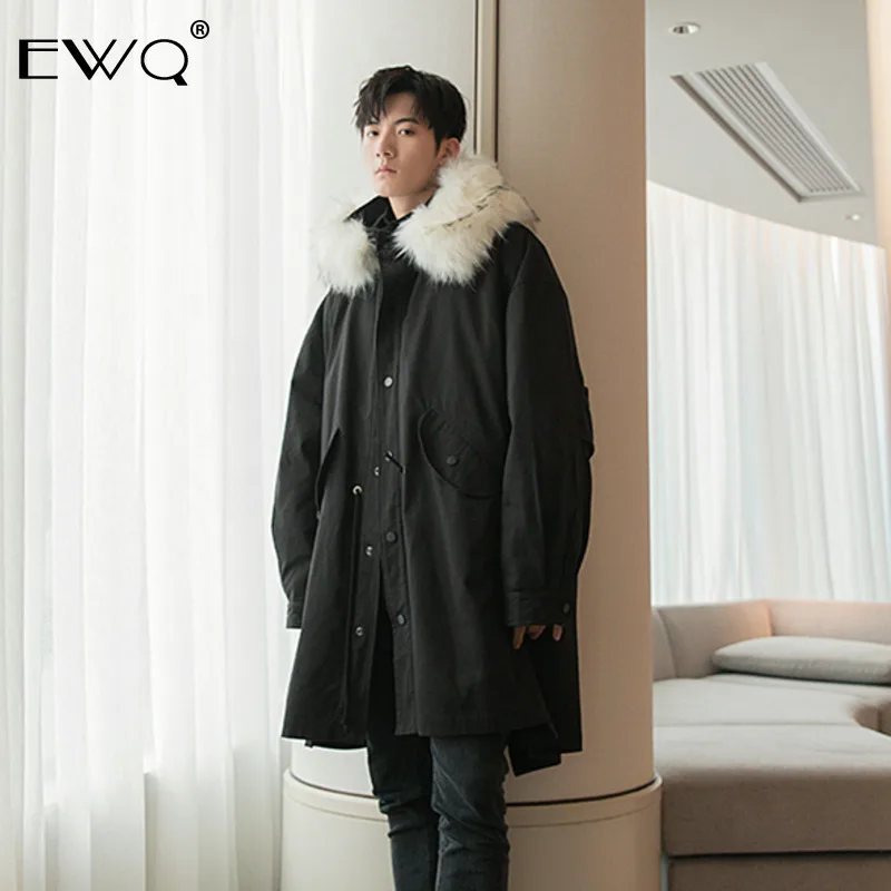 EWQ / 2019 New Fashion Autumn Winter Jacket Men Solid Single Breasted Fur Collar Cotton Coat Male Loose Casual Tide Man 9A473
EWQ / 2019 New Fashion Autumn Winter Jacket Men Solid Single Breasted Fur Collar Cotton Coat Male Loose Casual Tide Man 9A473