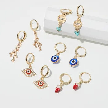 KOMi Fashion 5pairs/set Gold Small Earrings for Women Strawberry Eye Tree branch Shaped Pendants Hanging Dangle Earrings Jewelry
KOMi Fashion 5pairs/set Gold Small Earrings for Women Strawberry Eye Tree branch Shaped Pendants Hanging Dangle Earrings Jewelry