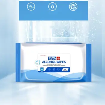75% Alcohol Wipes Gentle And Non-Irritating Hand Disinfection And Sterilization For Skin And Object Surface 40 Pcs/Bag
75% Alcohol Wipes Gentle And Non-Irritating Hand Disinfection And Sterilization For Skin And Object Surface 40 Pcs/Bag