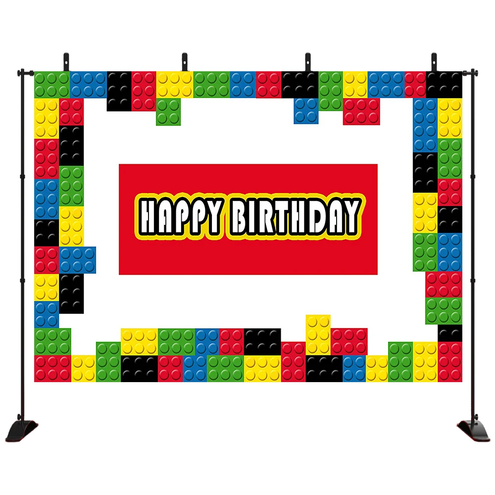 Birthday Photography Backdrop Colorful Lego Building Blocks Boy Girl Baby Child Party Decorations Photo Booth Background Banner
Birthday Photography Backdrop Colorful Lego Building Blocks Boy Girl Baby Child Party Decorations Photo Booth Background Banner
