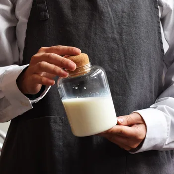Creative Storage Bottle Cork Flower Tea Storage Dish Grain Storage Tank Transparent Sealed Milk Bottle Snack Storage Tank
Creative Storage Bottle Cork Flower Tea Storage Dish Grain Storage Tank Transparent Sealed Milk Bottle Snack Storage Tank