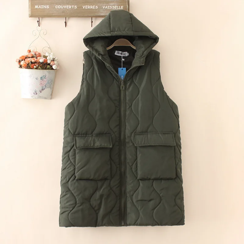 Women Hooded Vest Ladies Winter Jacket Female Oversize Coats thick Warm Outwear Fashion Loose Plus Size Casual Clothing S6-3087
Women Hooded Vest Ladies Winter Jacket Female Oversize Coats thick Warm Outwear Fashion Loose Plus Size Casual Clothing S6-3087
