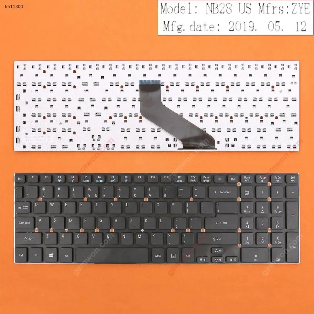 Notebook Computer Laptop Replacement keyboard for ACER Aspire 5755G 5830T BLACK (For Win8)
Notebook Computer Laptop Replacement keyboard for ACER Aspire 5755G 5830T BLACK (For Win8)