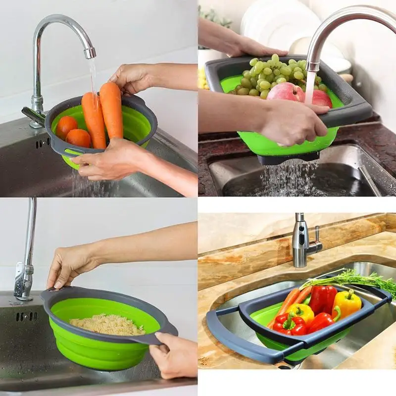 Foldable Colander Strainer Set Foldable Strainer over the sink Vegetable / Fruit Kitchen Strainer Tea Strainer with pull-out h
Foldable Colander Strainer Set Foldable Strainer over the sink Vegetable / Fruit Kitchen Strainer Tea Strainer with pull-out h