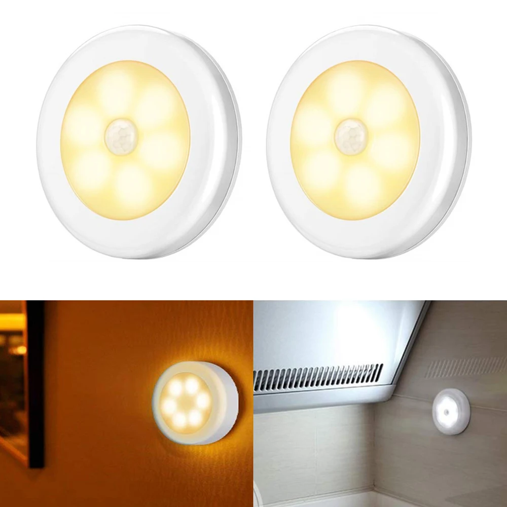 1/3/6Pcs Motion Sensor LED Night Light Wireless Magnetic Cabinet Light Battery Powered Closet Bedroom Wall Lamp Auto On/Off Lamp
1/3/6Pcs Motion Sensor LED Night Light Wireless Magnetic Cabinet Light Battery Powered Closet Bedroom Wall Lamp Auto On/Off Lamp
