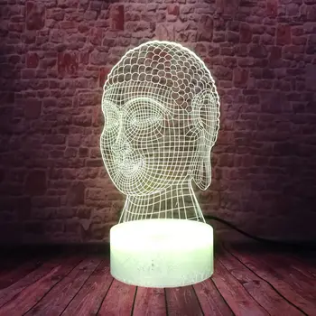 3D Illusion LED Desk Nightlight Colorful Changing Light Flash Model Buddha action & toy figures Party
3D Illusion LED Desk Nightlight Colorful Changing Light Flash Model Buddha action & toy figures Party